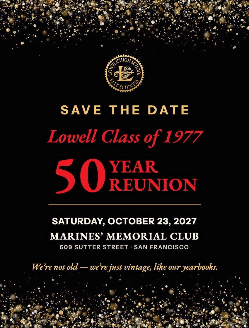 Front A: gold Lowell seal